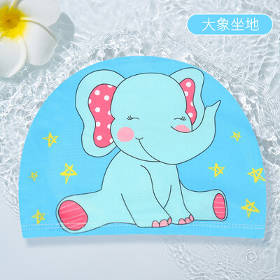 PU pārklājums multfilmu bērnu peldcepure 1-7 gadus veciem zēniem meitenēm Elestic peldcepure duša pludmales baseina piederumi