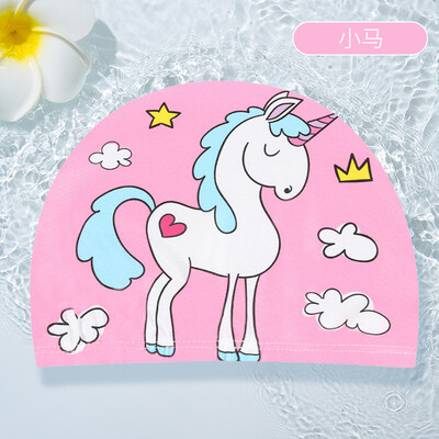 PU pārklājums multfilmu bērnu peldcepure 1-7 gadus veciem zēniem meitenēm Elestic peldcepure duša pludmales baseina piederumi