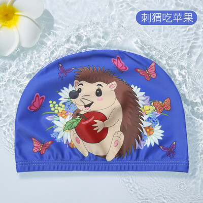 PU pārklājums multfilmu bērnu peldcepure 1-7 gadus veciem zēniem meitenēm Elestic peldcepure duša pludmales baseina piederumi