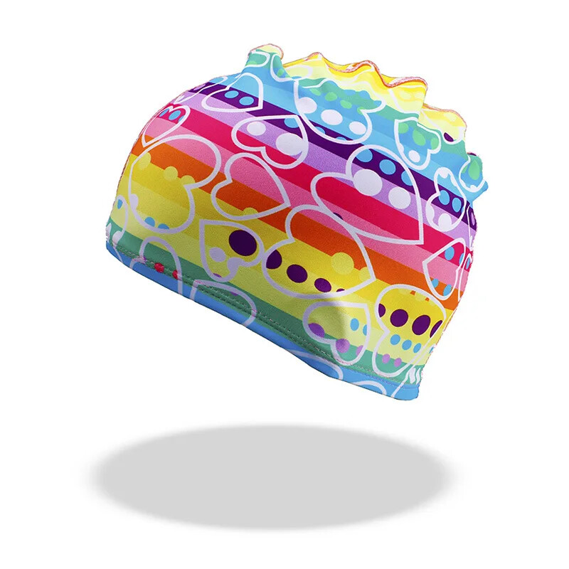 Bērnu peldcepures multfilmu apdruka Jauki bērnu peldcepures zēniem meitenēm Universālas apdrukātas peldcepures peldbaseina aksesuāri