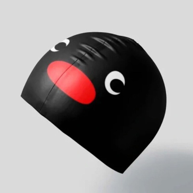 Jauna elastīga peldcepure Jauka karikatūra palielināta silikona peldcepure Ērta profesionāla ausu aizsardzība droša peldēšanas cepure