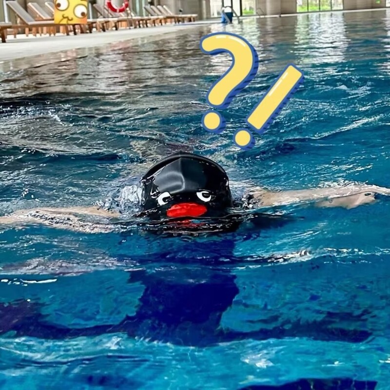 Jauna elastīga peldcepure Jauka karikatūra palielināta silikona peldcepure Ērta profesionāla ausu aizsardzība droša peldēšanas cepure