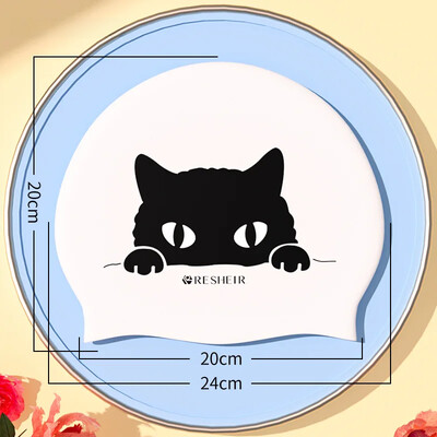 Sieviešu silikona augstas elastības profesionāla ūdensnecaurlaidīga matu ausu aizsardzības galvas vāciņš, nesavelkas vīriešu peldcepure