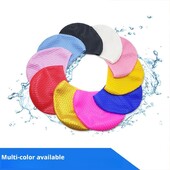 Silikonska kapa za plivanje s dugom kosom (neklizajuća zaštita za uši, vodootporan trening)