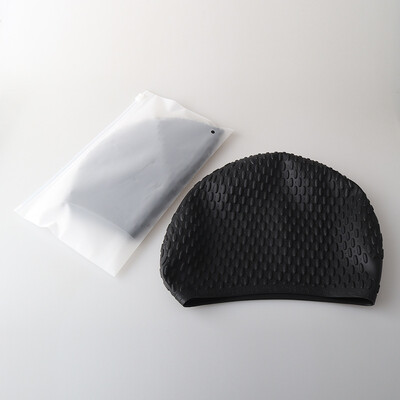 Silikonska kapa za plivanje s dugom kosom (neklizajuća zaštita za uši, vodootporan trening)