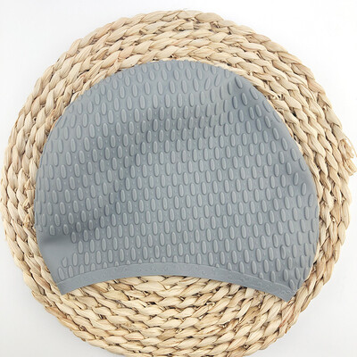 Silikonska kapa za plivanje s dugom kosom (neklizajuća zaštita za uši, vodootporan trening)