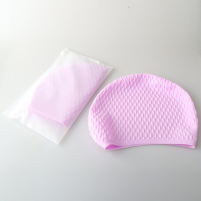 Silikonska kapa za plivanje s dugom kosom (neklizajuća zaštita za uši, vodootporan trening)