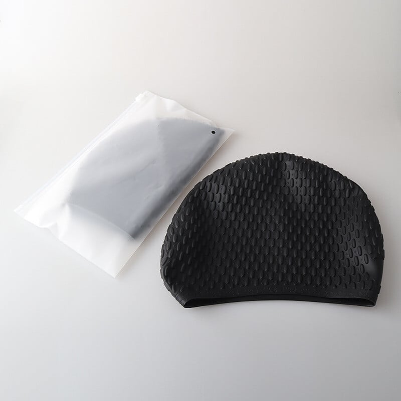 Silikonska kapa za plivanje s dugom kosom (neklizajuća zaštita za uši, vodootporan trening)