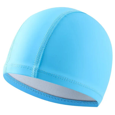 Детска шапка за плуване Високоеластична защита на ушите Детска шапка за плуване Лятна нова тийнейджърска шапка от полиестер