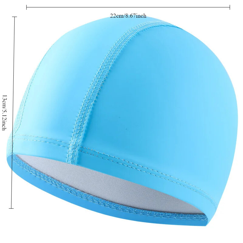 Детска шапка за плуване Високоеластична защита на ушите Детска шапка за плуване Лятна нова тийнейджърска шапка от полиестер