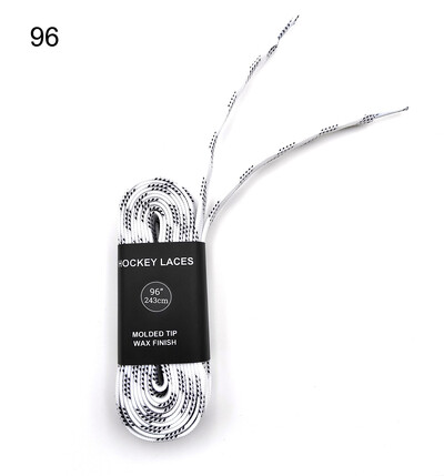 Хокей на лед Восъчни връзки за кънки 84 96 108 120 инча Двуслойна оплетка Подсилени накрайници за хокейни скейт обувки Дантелени аксесоари за хокей