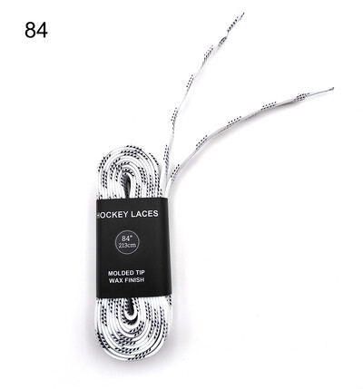 Хокей на лед Восъчни връзки за кънки 84 96 108 120 инча Двуслойна оплетка Подсилени накрайници за хокейни скейт обувки Дантелени аксесоари за хокей