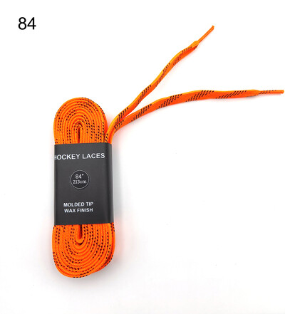 Хокей на лед Восъчни връзки за кънки 84 96 108 120 инча Двуслойна оплетка Подсилени накрайници за хокейни скейт обувки Дантелени аксесоари за хокей