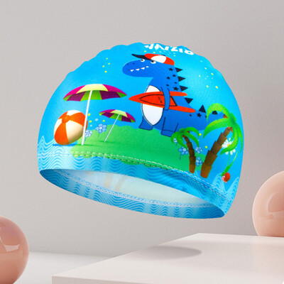 Crtane životinje Dječja kapa za plivanje Djevojčice Dječaci Poliesterska vodootporna kapa za plivanje Elastična dječja kapa za plivanje 1-10 godina