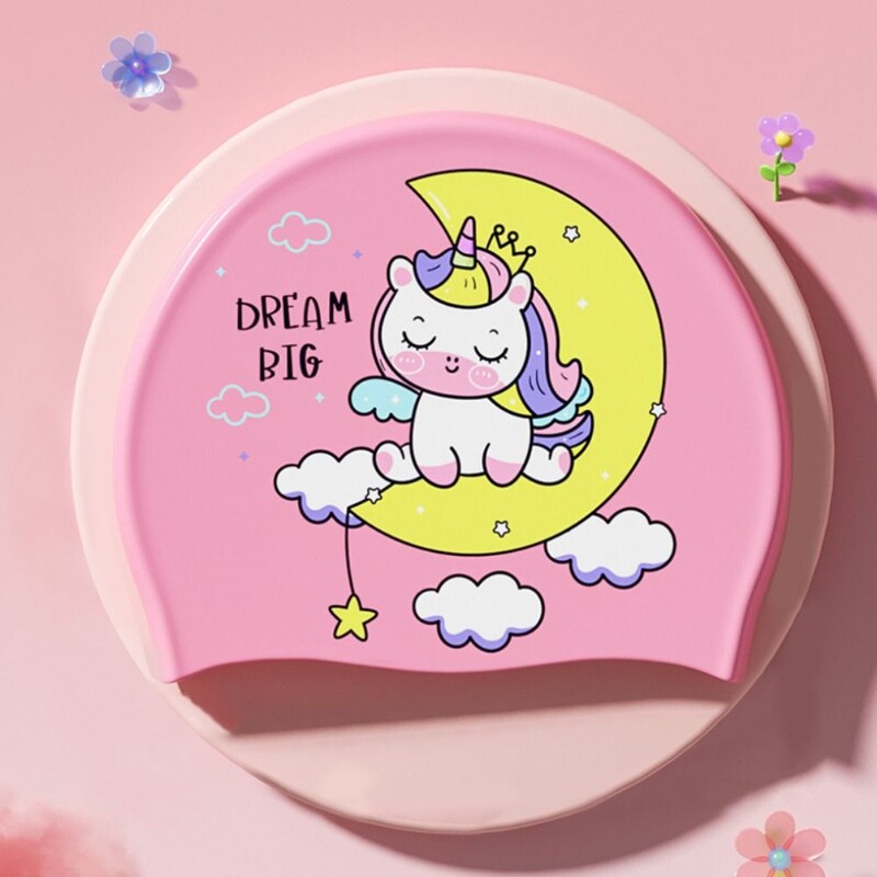 Silikona peldcepures aizsargā ausis gariem matiem ūdensizturīgas dušas cepures Īpaši plānas bērnu peldcepures