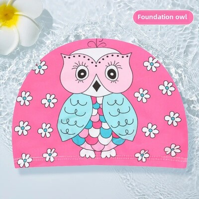 Jauka multfilmu bērnu peldcepure unisex bērnu vannas cepure Augstas kvalitātes auduma vāciņš vairumtirdzniecība OEM pasūtījuma apdrukāta bērnu cepure