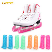 1 чифт мека пластмаса за хокей на лед Фигура Скейт Blade Guard Cover Протектор Предпазители за кънки на лед Бегач за жени Мъже Младежи Деца