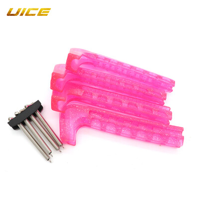 1 чифт мека пластмаса за хокей на лед Фигура Скейт Blade Guard Cover Протектор Предпазители за кънки на лед Бегач за жени Мъже Младежи Деца