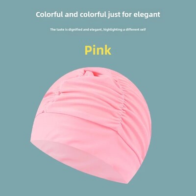 Modes ziedu peldcepure pieaugušajiem, ērta, liela izmēra vienkrāsaina, matiem piemērota, gariem matiem piemērota vairumtirdzniecības cepure