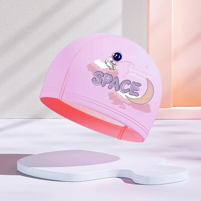 Jauna dizaina PU slāņa bērnu peldcepure, ūdensnecaurlaidīga brīvi pieguļoša multfilma, jauks stils vidējiem un maziem bērniem vairumtirdzniecība