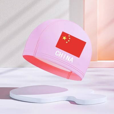 Jauna dizaina PU slāņa bērnu peldcepure, ūdensnecaurlaidīga brīvi pieguļoša multfilma, jauks stils vidējiem un maziem bērniem vairumtirdzniecība