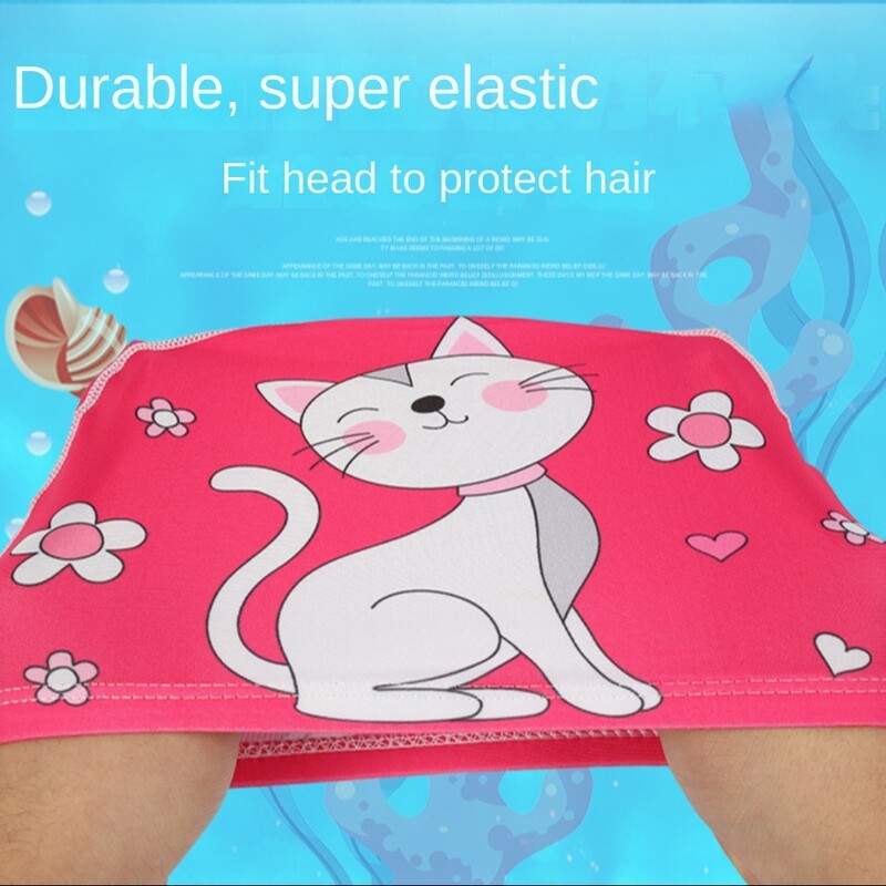 Jauka, jauka multfilma bērnu peldcepure multfilma Ērta bērnu karikatūra vāciņu raksts, ūdensizturīgs