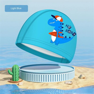 Bērnu peldcepure bērniem jauka multfilma elastīga peldbaseins ūdens sporta veidi, aizsargāt ausis, cepure, peldēšanās cepure, cepure Natacion 수영모자