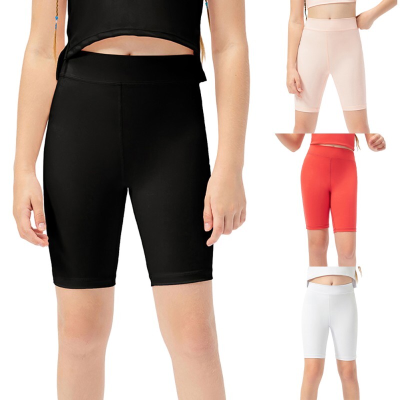 Bērnu meiteņu sporta šorti ar elastīgu vidukli