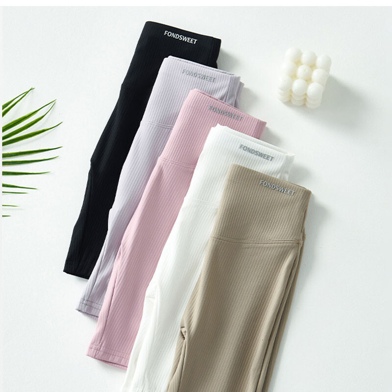 2024. gada jauns vasaras meiteņu stulpiņi ar plāniem ceļgaliem, bērniem vienkrāsains sporta treniņš, bērnu jogas bikses, 4-10 t