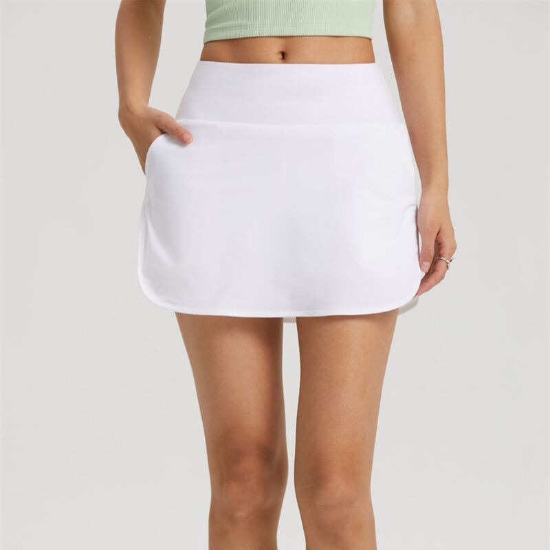 Naiste sportlik tenniseseelik suvine kõrge vöökohaga Fitness võlts 2-osaline lühike taskutega seelik Golfi jõusaali välitreeningu joogarõivad