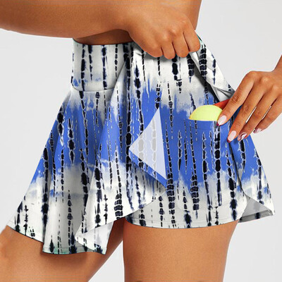 Naiste kõrge vöökohaga tenniseseelik plisseeritud seelik Naiste lühikesed püksid taskutega püksid pulma seelik