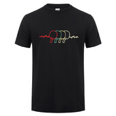 Πινγκ πονγκ Heartbeat T-shirt Καλοκαιρινό ανδρικό κοντομάνικο βαμβακερό μπλουζάκι πινγκ πονγκ Ανδρικά μπλουζάκια μπλουζάκια με ρούχα TP-013