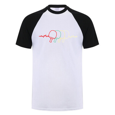 Πινγκ πονγκ Heartbeat T-shirt Καλοκαιρινό ανδρικό κοντομάνικο βαμβακερό μπλουζάκι πινγκ πονγκ Ανδρικά μπλουζάκια μπλουζάκια με ρούχα TP-013