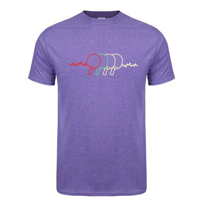 Πινγκ πονγκ Heartbeat T-shirt Καλοκαιρινό ανδρικό κοντομάνικο βαμβακερό μπλουζάκι πινγκ πονγκ Ανδρικά μπλουζάκια μπλουζάκια με ρούχα TP-013