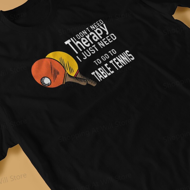 Majice 100% pamuk Sport za slobodno vrijeme Stolni tenis Terapija za ping pong Muške i ženske majice kratkih rukava Majica za ping pong