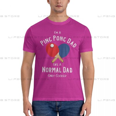 Vyriški stalo teniso drabužiai – Stalo teniso dovanos Marškinėliai su kakleliu medvilniniu stiliumi stalo teniso hipsterio „Ofertas O Neck“ grafiniai marškinėliai