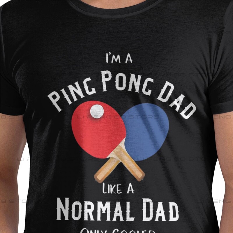 Vyriški stalo teniso drabužiai – Stalo teniso dovanos Marškinėliai su kakleliu medvilniniu stiliumi stalo teniso hipsterio „Ofertas O Neck“ grafiniai marškinėliai