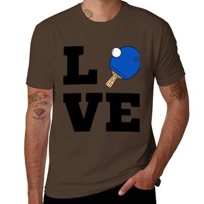I Love Ping Pong Blue - Pingpong Table Tennis Player Atlete Sports Lover T-Shirt ljetna odjeća muške grafičke majice anime