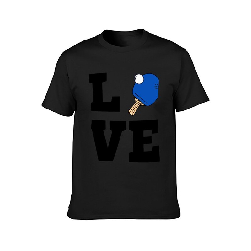 I Love Ping Pong Blue - Pingpong Table Tennis Player Atlete Sports Lover T-Shirt ljetna odjeća muške grafičke majice anime