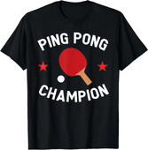 2024 Lover Gift Ping Pong Champion Table Tennis T-Shirt Уникална мъжка, дамска тениска с къси ръкави, унисекс лятна улична ежедневна тениска