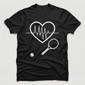Тениска за тенис на маса Heartbeat Ping Pong Тениска Ежедневни спортни улични дрехи за двойки Тениски Мъжки дрехи Горнища Camisas
