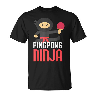 Juodi „Pingpong“ grafiniai marškinėliai Vyriški 3d spausdinti stalo teniso marškinėliai, greitai išdžiūstantys, trumpomis rankovėmis, sportiniai, dideli marškinėliai