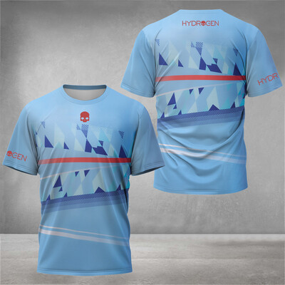 Μοντέρνα καλοκαιρινά ελαφριά ανδρικά αθλητικά μπλουζάκια που αναπνέουν casual φαρδιά ρούχα τένις με κοντά μανίκια νέα υπερμεγέθη αθλητικά