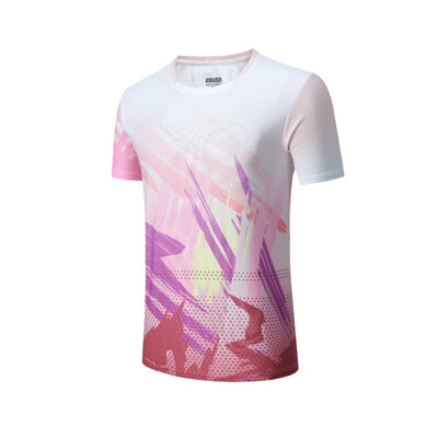 Tricou tenis de masă bărbați femei tricou sport cu mânecă scurtă cu imprimare 3D haine de badminton cămașă de ping-pong pentru cupluri modele de vară 2024