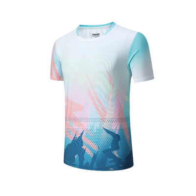 Tricou tenis de masă bărbați femei tricou sport cu mânecă scurtă cu imprimare 3D haine de badminton cămașă de ping-pong pentru cupluri modele de vară 2024