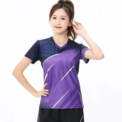 Muškarci Žene Djeca Tenis Ping Pong Majice kratkih rukava Sportske majice Brzo sušeći Obiteljski ljetni dres za badminton Odbojka