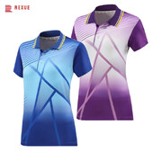 Teniska polo majica kratkih rukava Muška ženska plava ljubičasta majica za stolni tenis za badminton 2024 Unisex Ping Pong Prozračne sportske majice