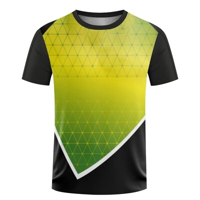 Ανδρικό καλοκαιρινό κλειστό αθλητικό γυμναστήριο πινγκ πονγκ Μπάντμιντον Αναπνεύσιμο Άνετο μεγάλο πουκάμισο με στρογγυλή λαιμόκοψη