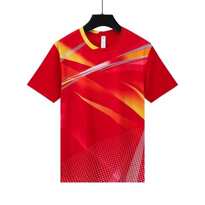 Ρούχα μπάντμιντον Ανδρικά γυναικεία μπλουζάκια πινγκ πονγκ Πικλέμπολ με κοντομάνικο μπλουζάκι τένις Αγωνιστικό μπλουζάκι προπόνησης που απορροφά τον ιδρώτα