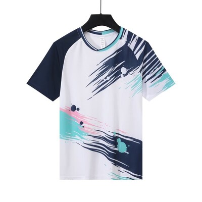 Ρούχα μπάντμιντον Ανδρικά γυναικεία μπλουζάκια πινγκ πονγκ Πικλέμπολ με κοντομάνικο μπλουζάκι τένις Αγωνιστικό μπλουζάκι προπόνησης που απορροφά τον ιδρώτα